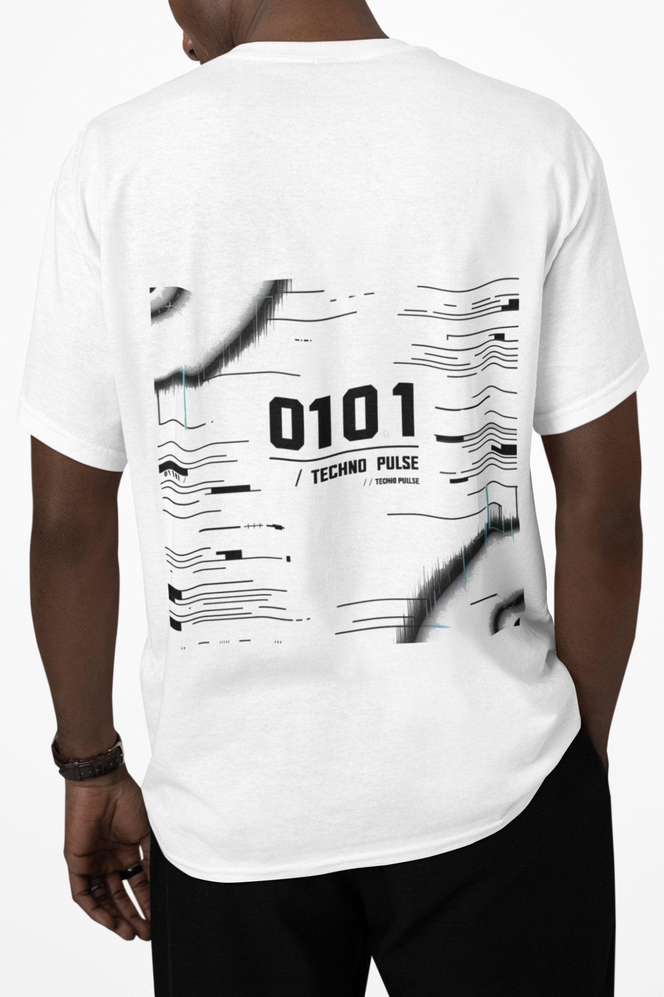 0101 // Techno Pulse - Rave Minimalism Tee | The Beat of Underground Techno - Threadster World