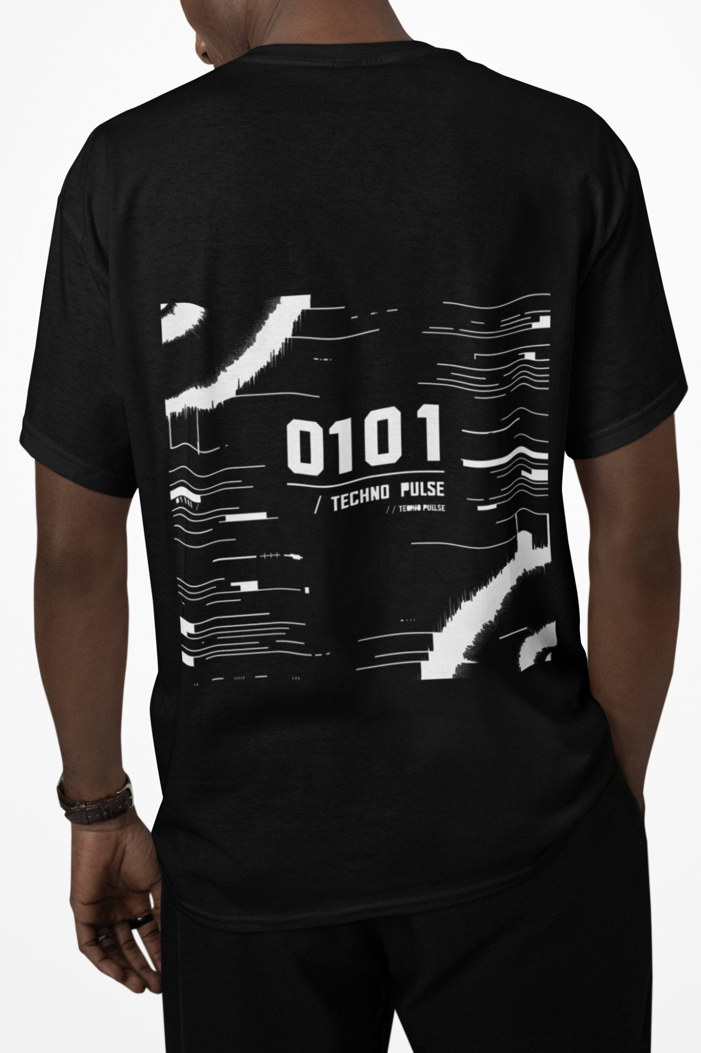 0101 // Techno Pulse - Rave Minimalism Tee | The Beat of Underground Techno - Threadster World