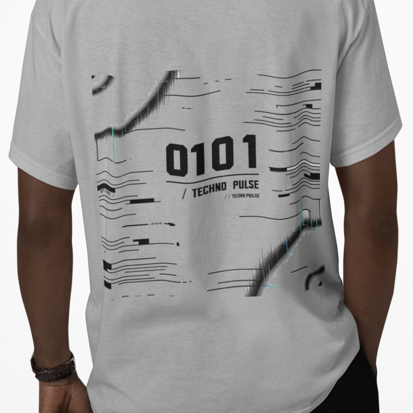 0101 // Techno Pulse - Rave Minimalism Tee | The Beat of Underground Techno - Threadster World