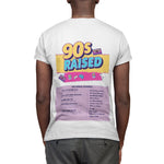 90s Raised Men’s Graphic Tee - Retro Streetwear Fashion | Throwback to the 90s - Threadster World