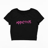 Addictive Crop Top | Warning: Approach With Caution - Threadster World