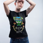 Aliens Are Hippie : Trippy Mushroom 420 Women's Regular T-shirt - Threadster World