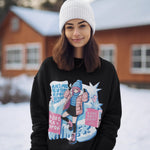 Anime Aesthetic Women's Winter Sweatshirt - Cozy & Cool - Threadster World