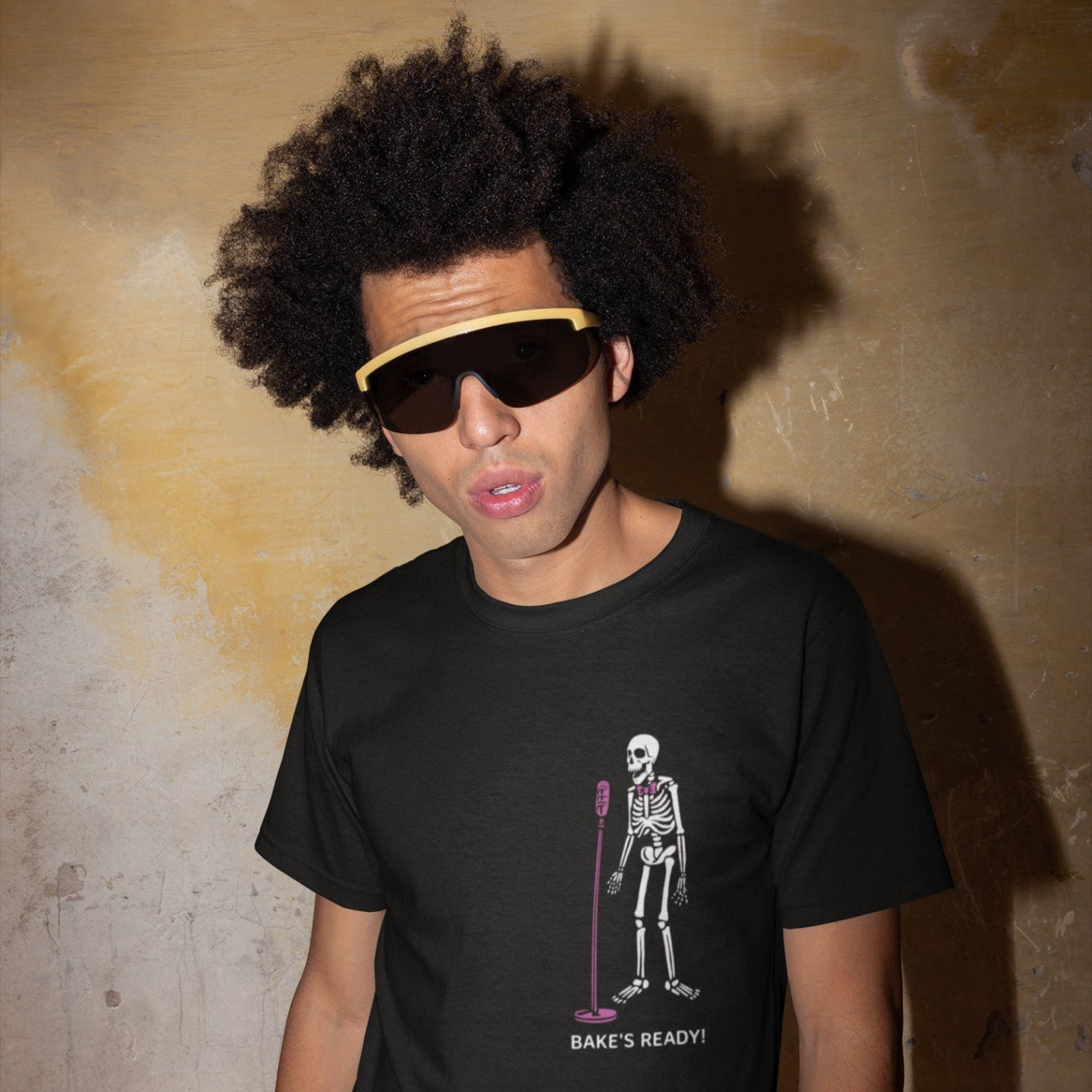 Bake's Ready Men's Tee - Rock Your Style with Skeleton Vibes - Threadster World