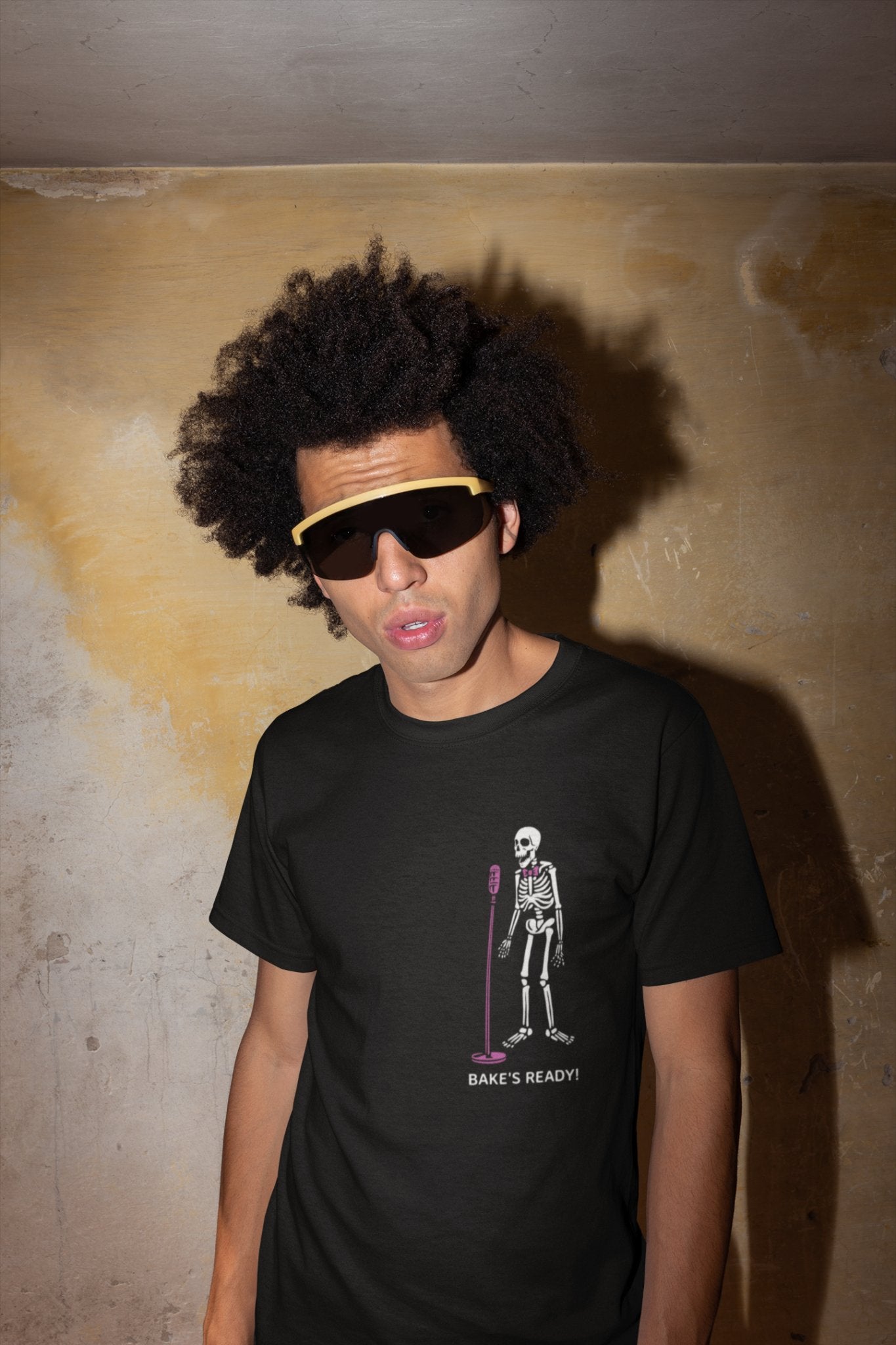 Bake's Ready Men's Tee - Rock Your Style with Skeleton Vibes - Threadster World