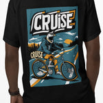 CRUISE Men's Biker Tee - Scenic Road Bike Graphic Shirt | Adventure Streetwear - Threadster World