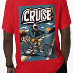 CRUISE Men's Biker Tee - Scenic Road Bike Graphic Shirt | Adventure Streetwear - Threadster World