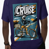 CRUISE Men's Biker Tee - Scenic Road Bike Graphic Shirt | Adventure Streetwear - Threadster World