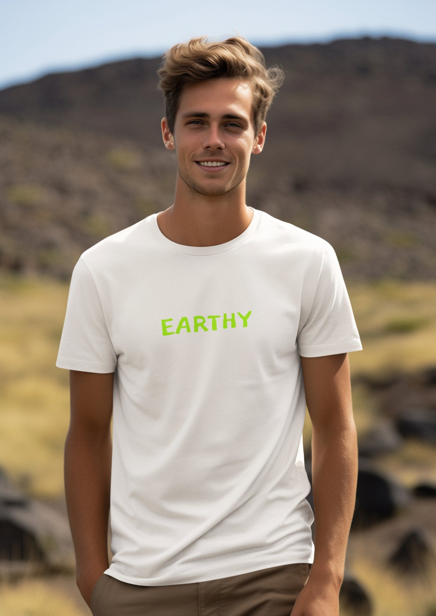 Earthy Men's Tee - Connect with Nature in Style - Threadster World