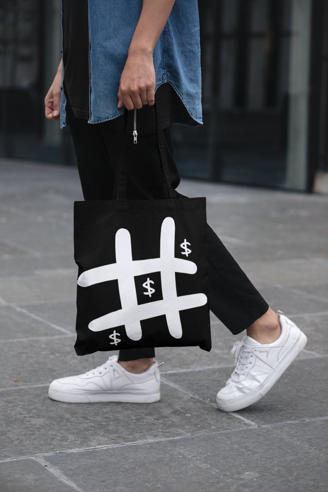 Exclusive $ Trio Diagonal Tote Bag - Carry Style Everywhere! - Threadster World