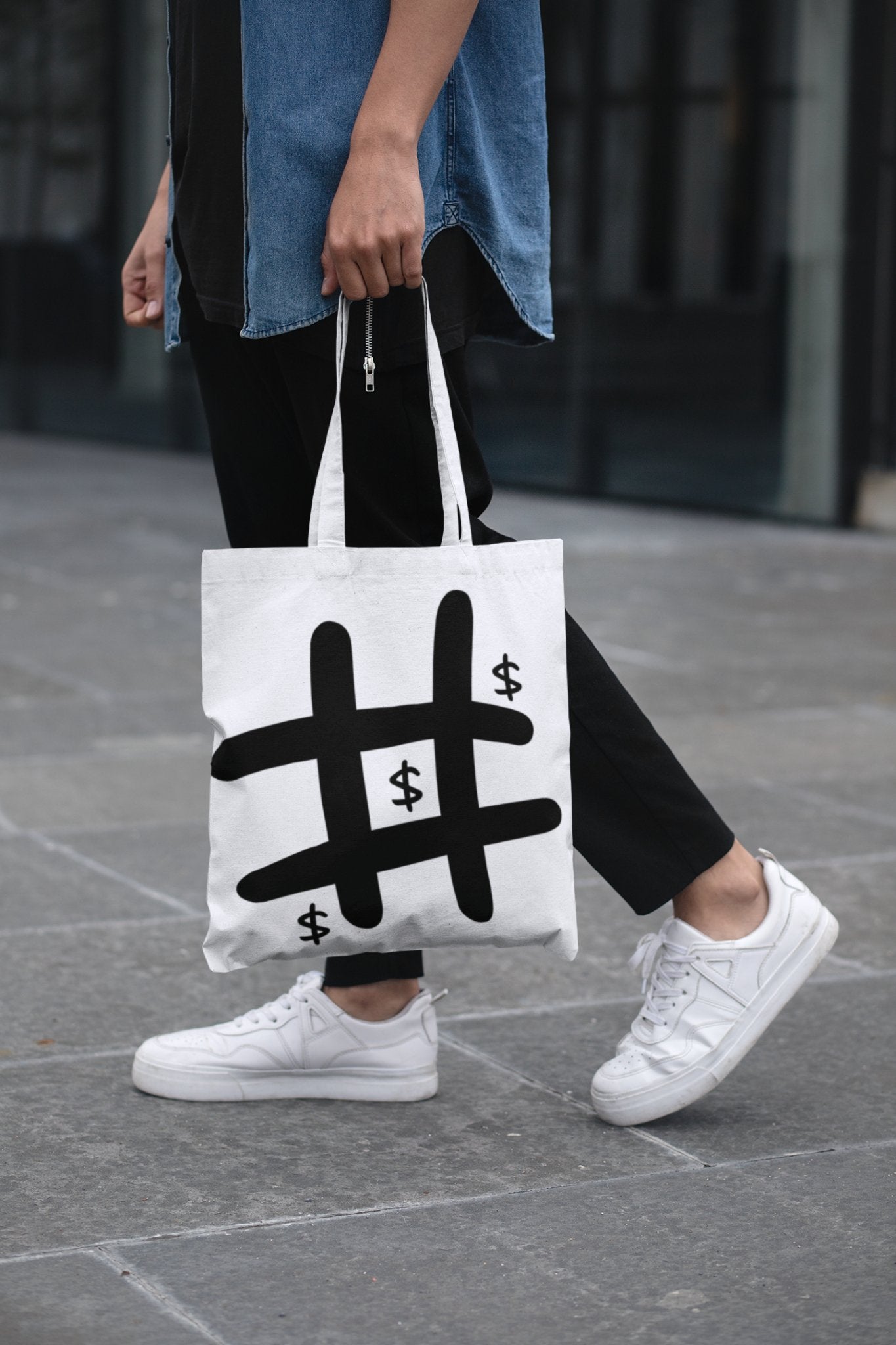 Exclusive $ Trio Diagonal Tote Bag - Carry Style Everywhere! - Threadster World