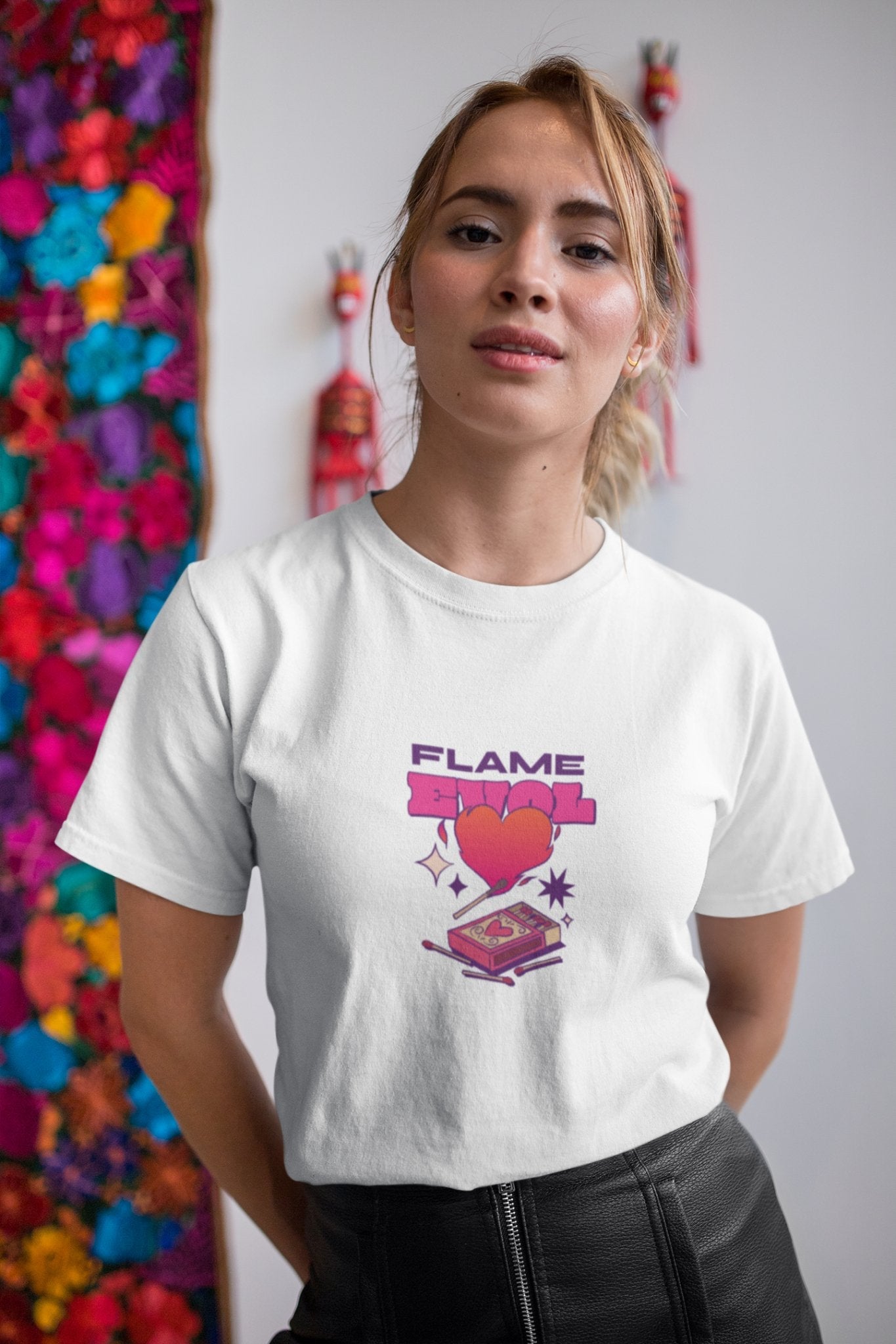 Flame LOVE Women's T-Shirt | Spread Passion and Affection - Threadster World