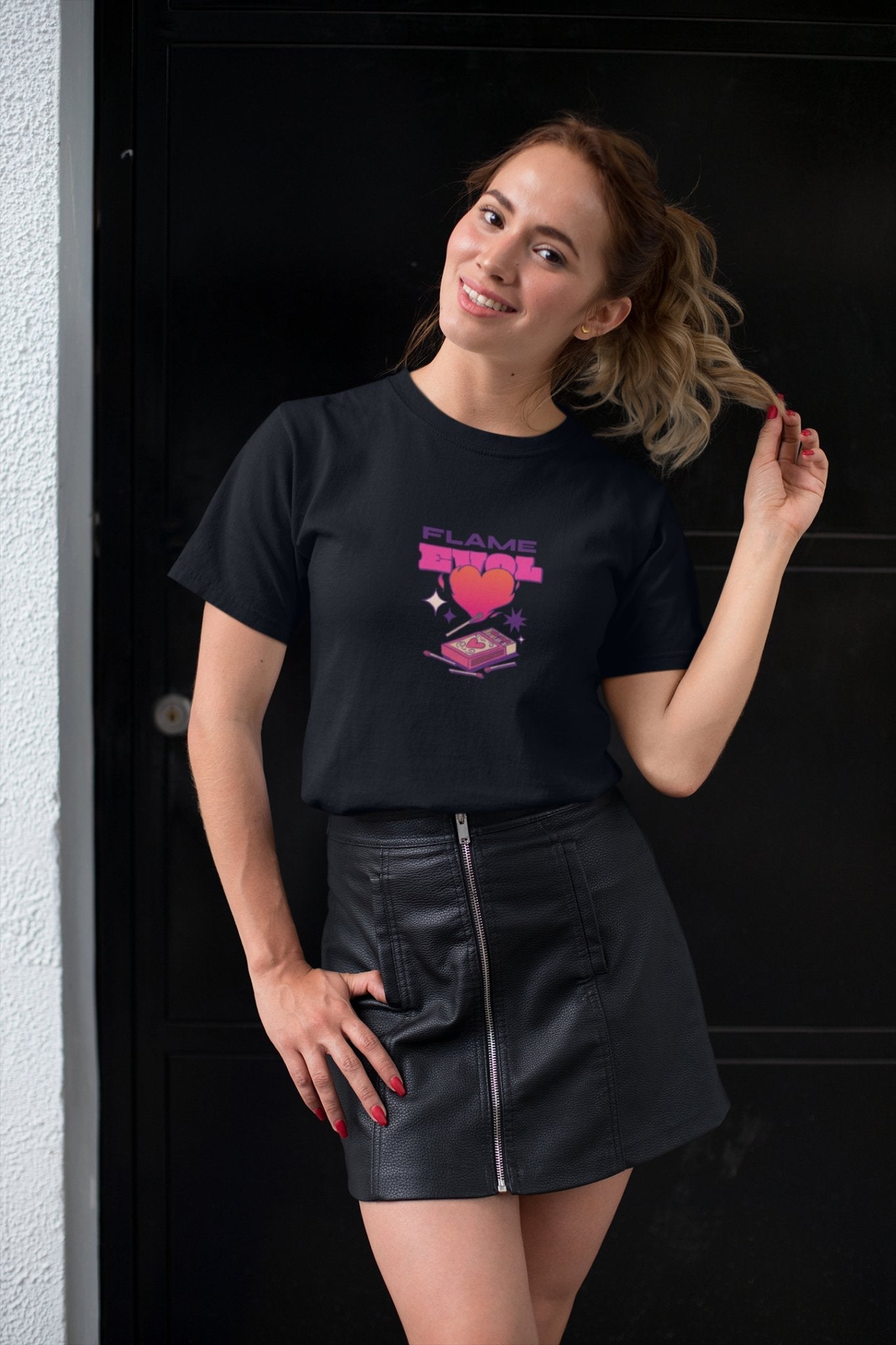 Flame LOVE Women's T-Shirt | Spread Passion and Affection - Threadster World