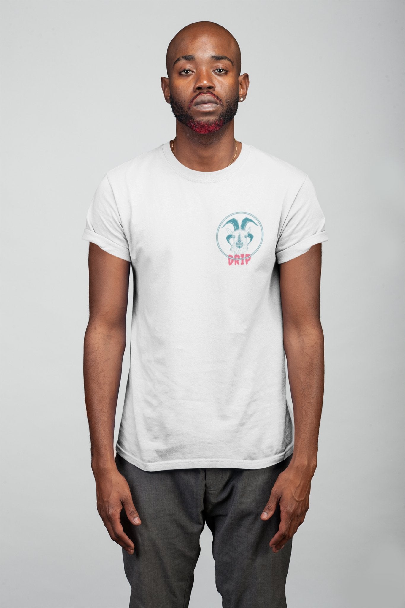 GOAT Drip Men's Regular Tee - Elevate Your Style to Legendary Status - Threadster World