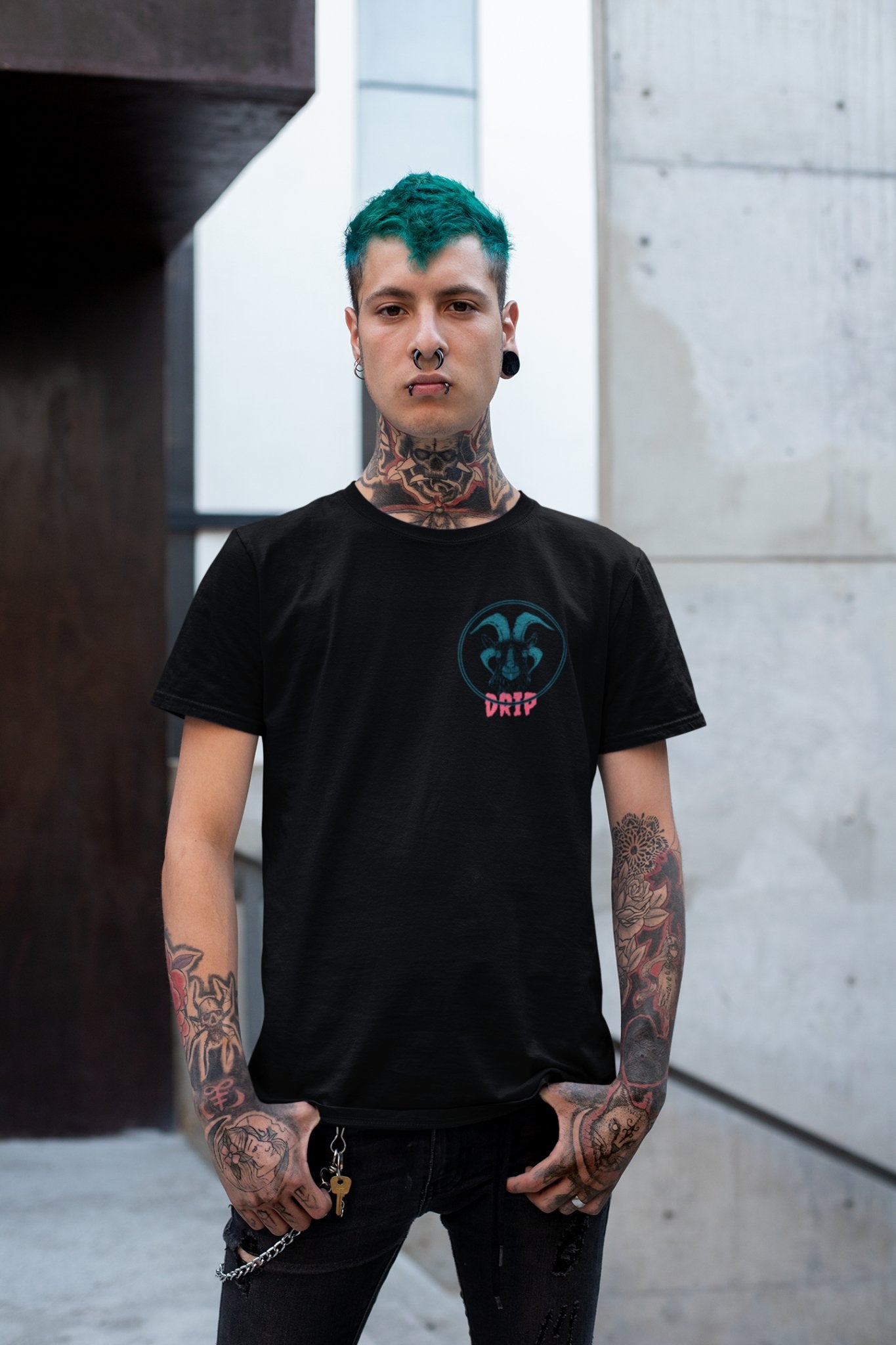 GOAT Drip Men's Regular Tee - Elevate Your Style to Legendary Status - Threadster World