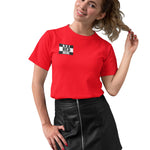 Hot Red Here Minimal Round Neck Tee - Threadster World