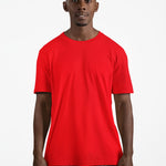 Hot Red Here Round Neck Tee - Threadster World