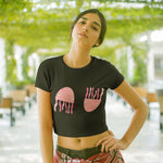 Jellyfish Crop top | Unique Marine-Inspired Fashion - Threadster World