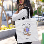 Loaded With Magic Tote Bag: Celestial Moon, Sun, and Stars Design - Threadster World