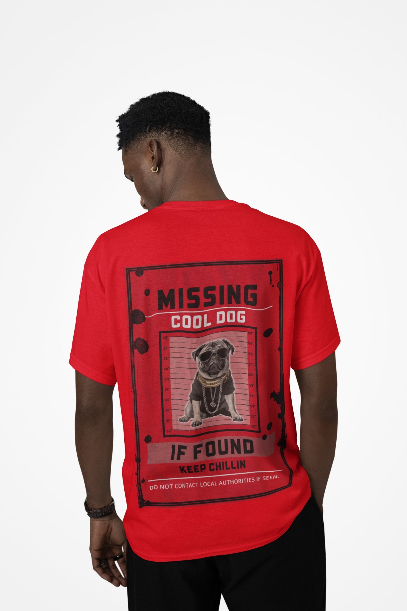 Missing Cool Dog Men’s Tee - Funny Hip - Hop Streetwear Graphic | Urban Style - Threadster World