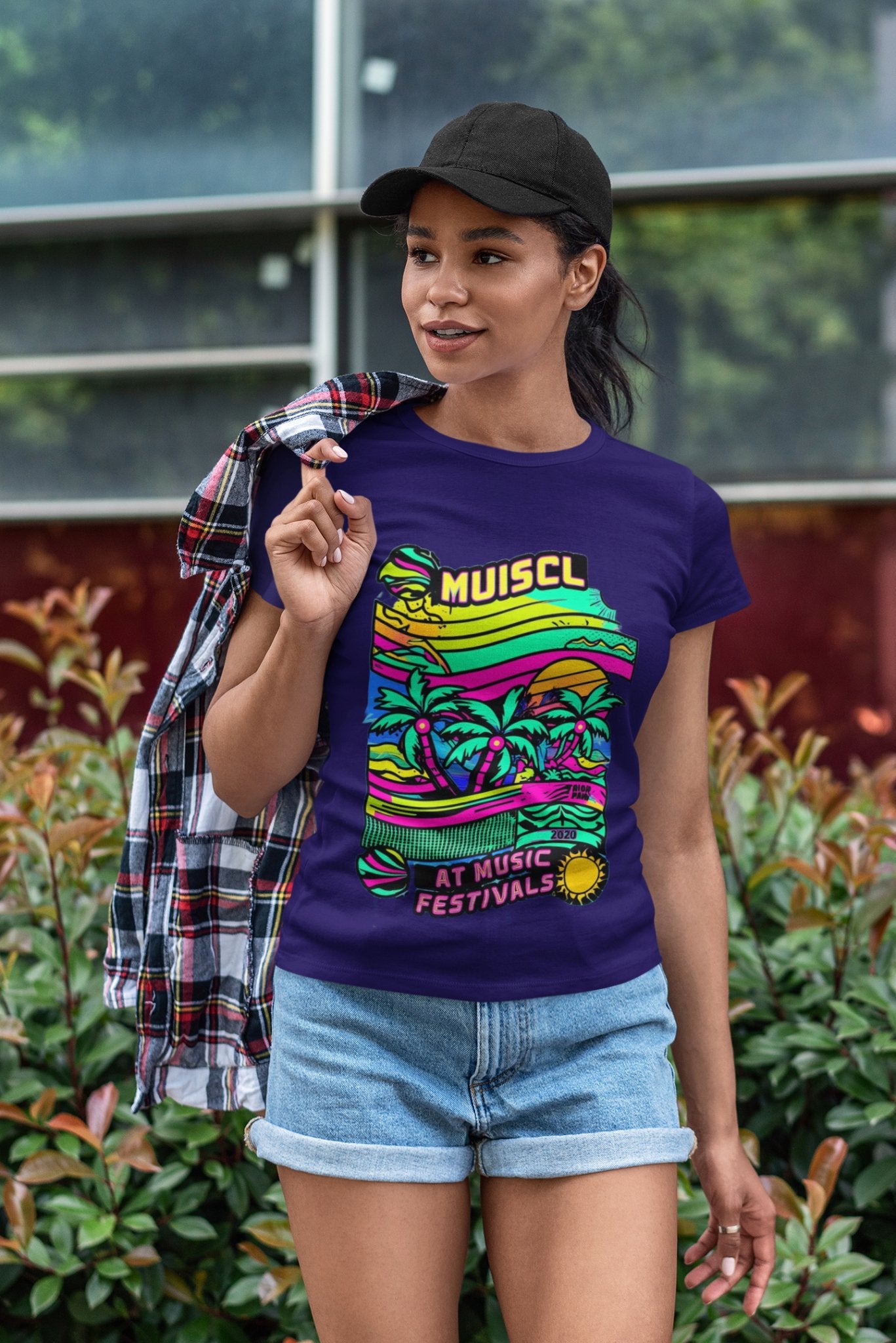 MUISCL At Music Festivals Women's Tee | Vibrant Festival Fashion - Threadster World