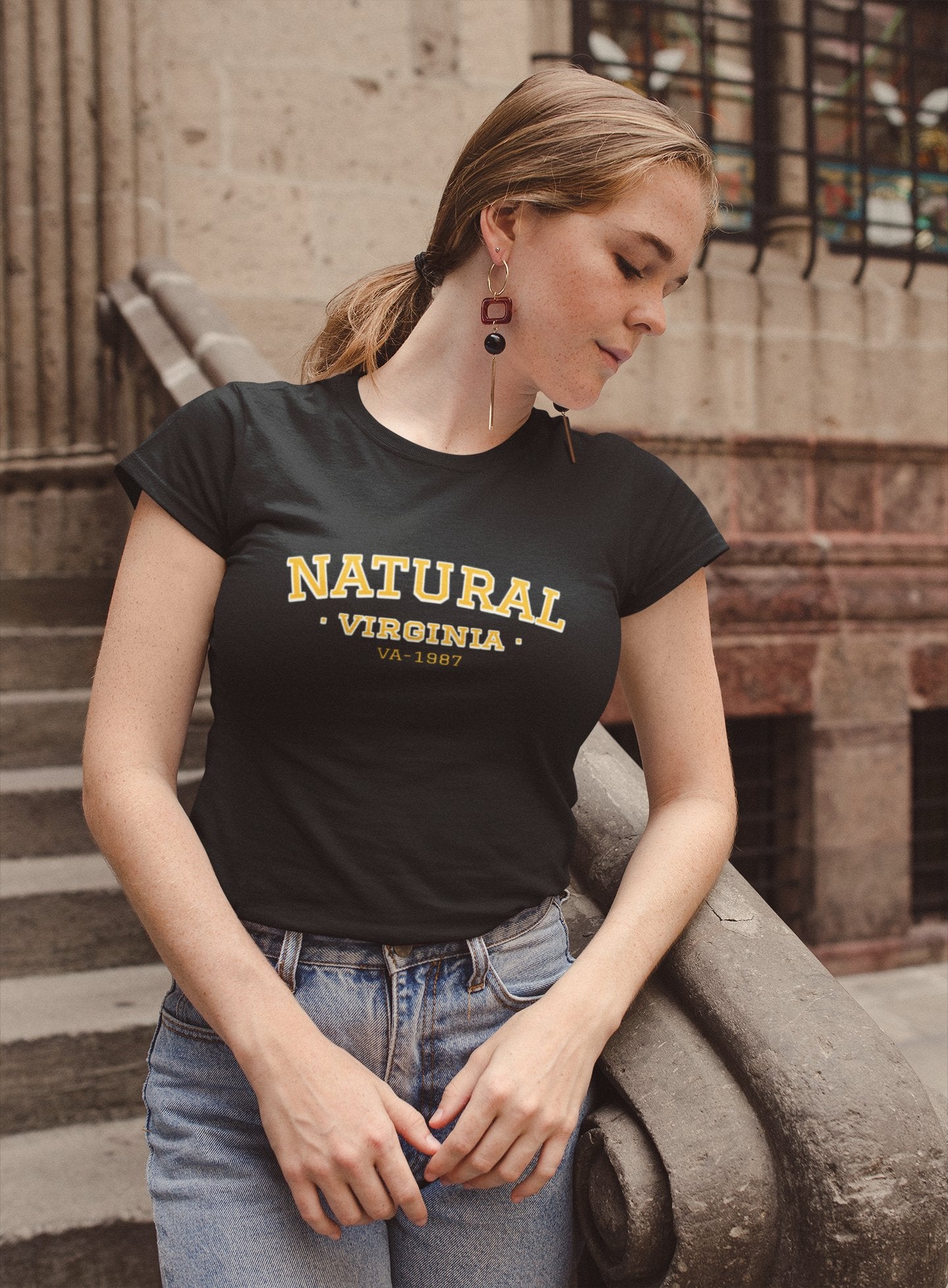 Natural Virginia VA - 1987 Women's 420 Tee - Threadster World