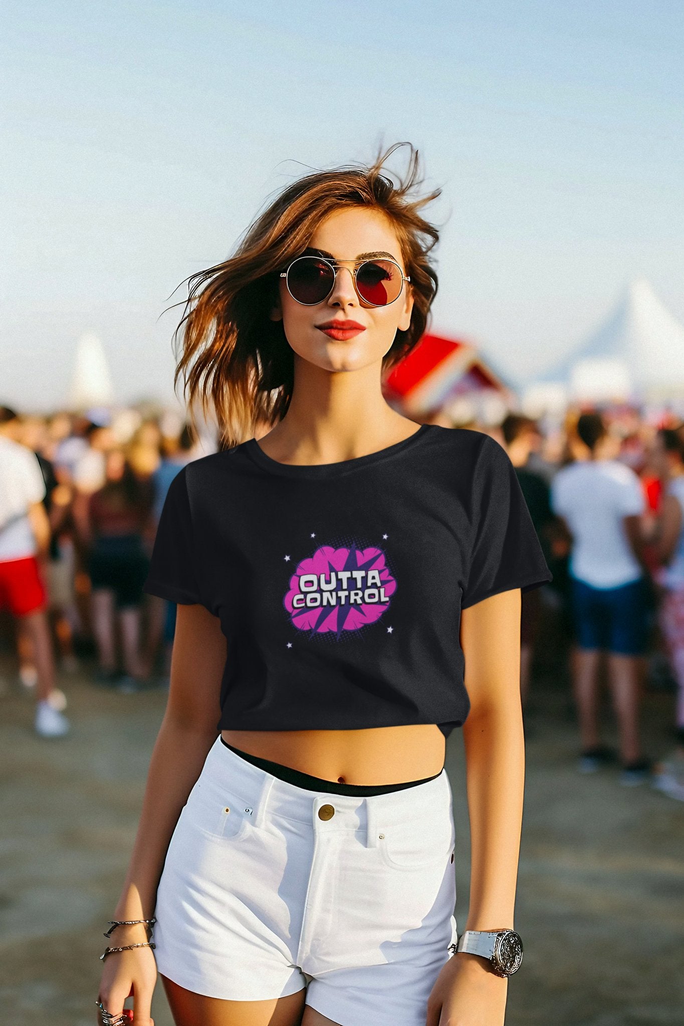 Outta Control Crop Top: Embrace the Wild Side in Style - Threadster World