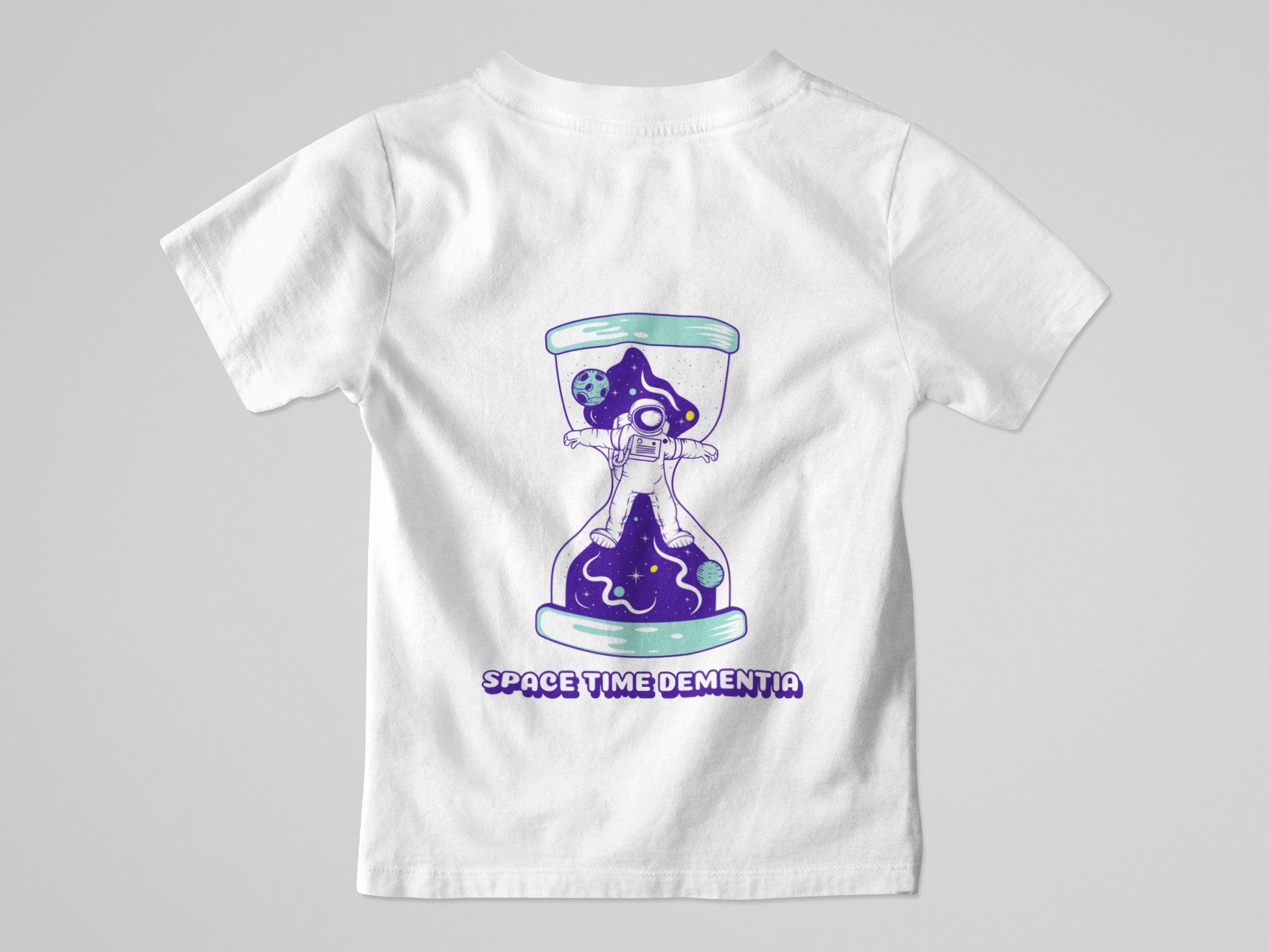 Space Time Dementia Women’s Tee – Astronaut in Hourglass Design - Threadster World