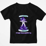 Space Time Dementia Women’s Tee – Astronaut in Hourglass Design - Threadster World