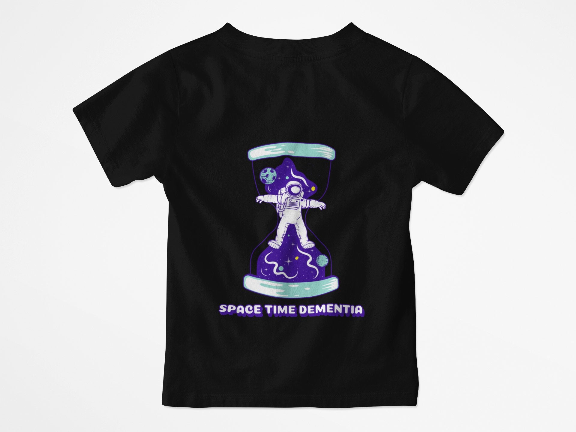 Space Time Dementia Women’s Tee – Astronaut in Hourglass Design - Threadster World