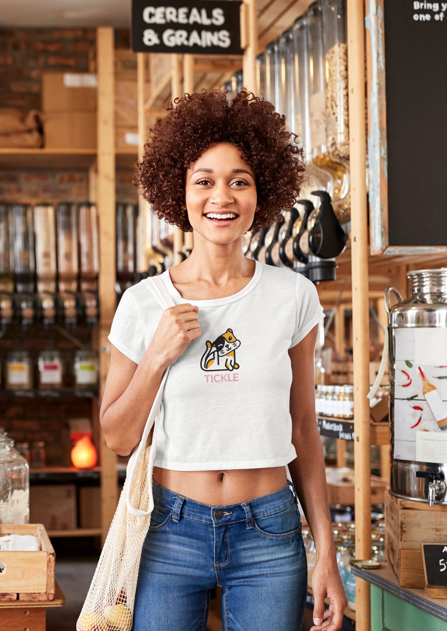 Tickle Pussycat Crop Top: Fun and Playful Fashion Statement - Threadster World