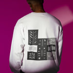 Urban Winter Vibes Men's Sweatshirt | Unique Geometric Minimal Snow Pattern Design - Threadster World