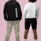 Vitamin Urban Sweatshirt | Unique Vertical Chopped Design - Threadster World