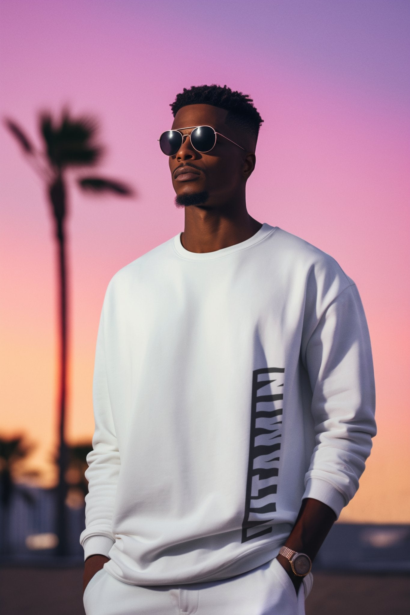 Vitamin Urban Sweatshirt | Unique Vertical Chopped Design - Threadster World