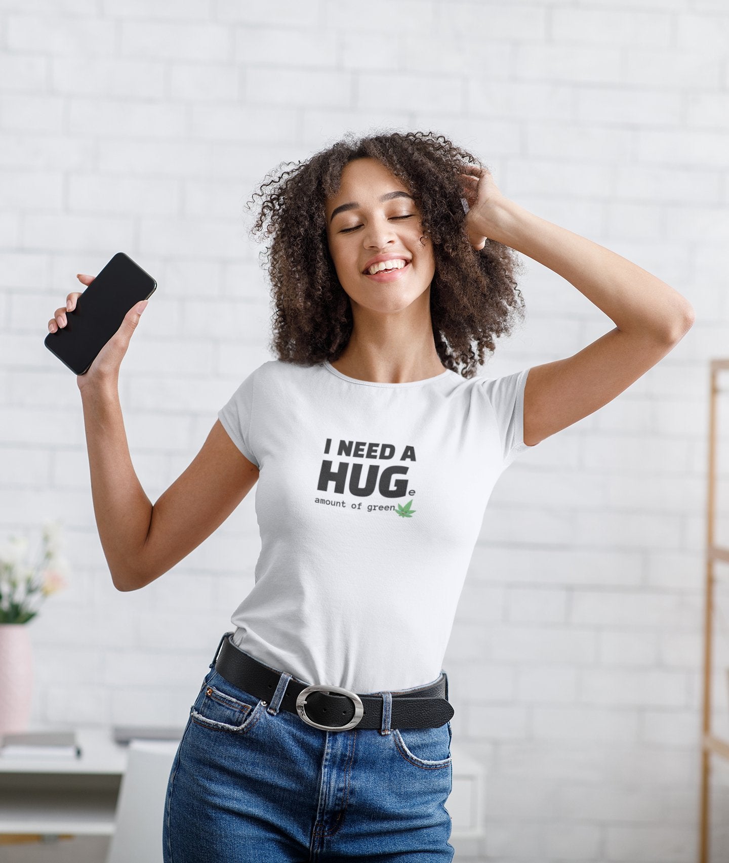 Women's I Need A Huge Amount Of Green Tee - Embrace Green Vibes - Threadster World