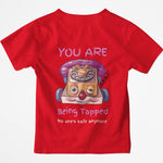 You Are Being Tapped Tee - Retro Telephone Graphic T-Shirt with a Tease - Threadster World