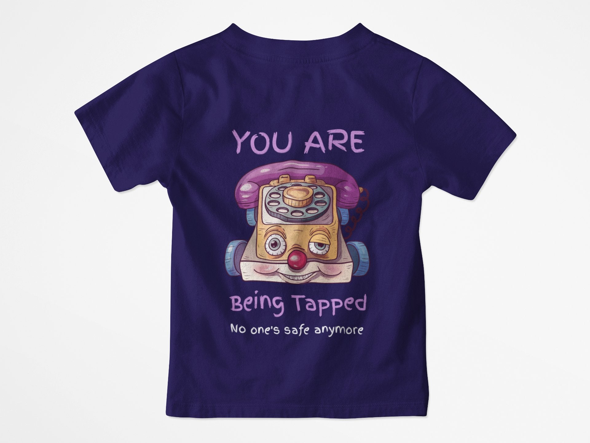 You Are Being Tapped Tee - Retro Telephone Graphic T-Shirt with a Tease - Threadster World